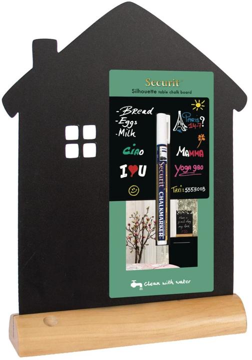 Produktbild Securit Tischkreidetafel Silhouette Haus (Wandtafel, 21 x 33 cm)