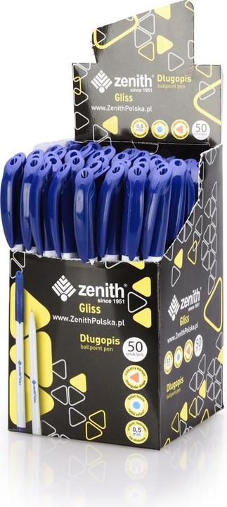 Zenith Gliss Kugelschreiber 0,5 mm blau (50 Stück) (Blau, 50x)