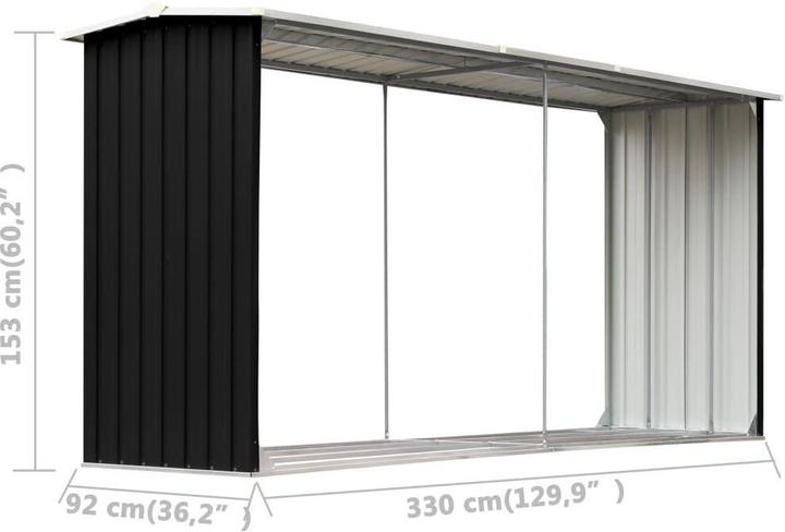 Produktbild vidaXL Brennholzlager