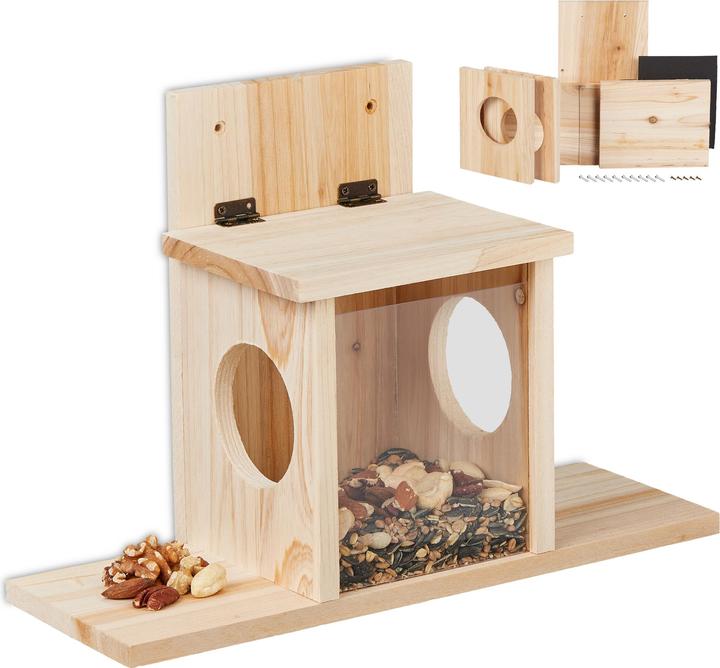 Produktbild Relaxdays Eichhörnchenfutterhaus