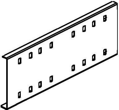 Actual product image Niedax NIE RVV 110.300 F bumper connector three-part 111x300m