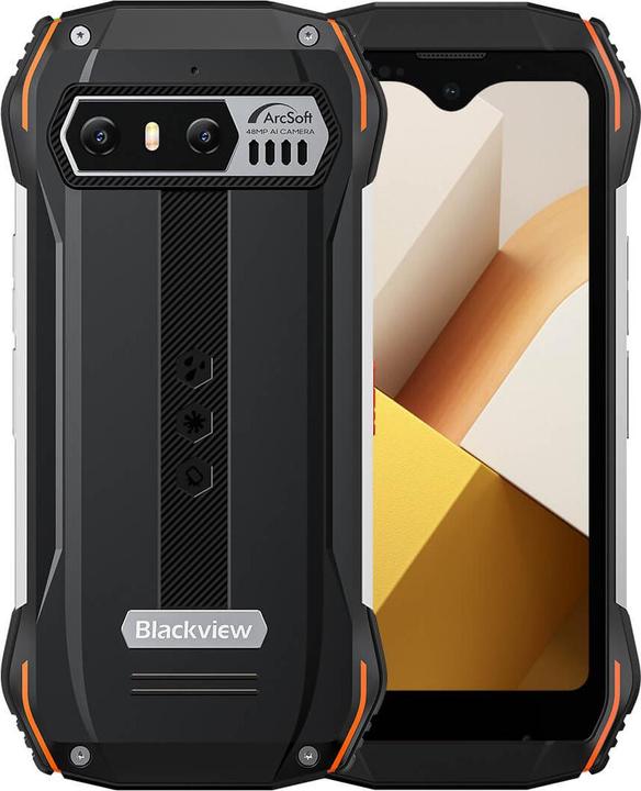 Blackview N6000 (256 GB, Orange, 4.30", Dual SIM, 48 Mpx, 4G)
