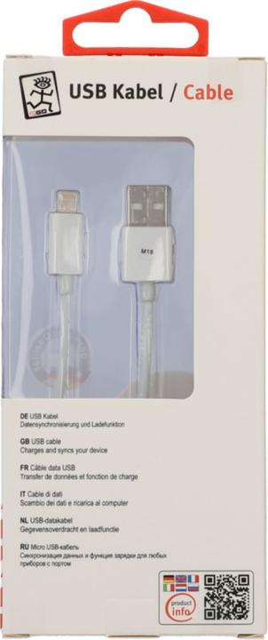 Actual product image 2GO USB Type A - Lightning (1 m)