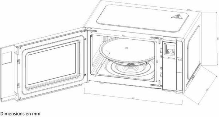Actual product image Continental Edison Mikrowelle CEMO23B noir 1280 W 23 L (23 l)