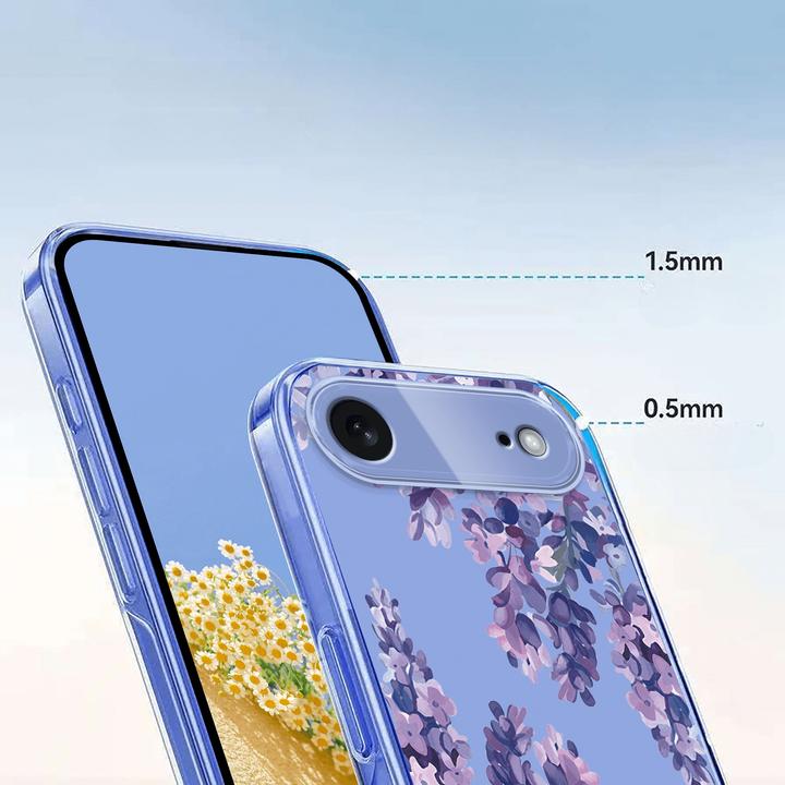 Immagine prodotto Cover-Discount iPhone 17 Air - Silikon Gummi Hülle Blumen (Apple iPhone 17 Pro)