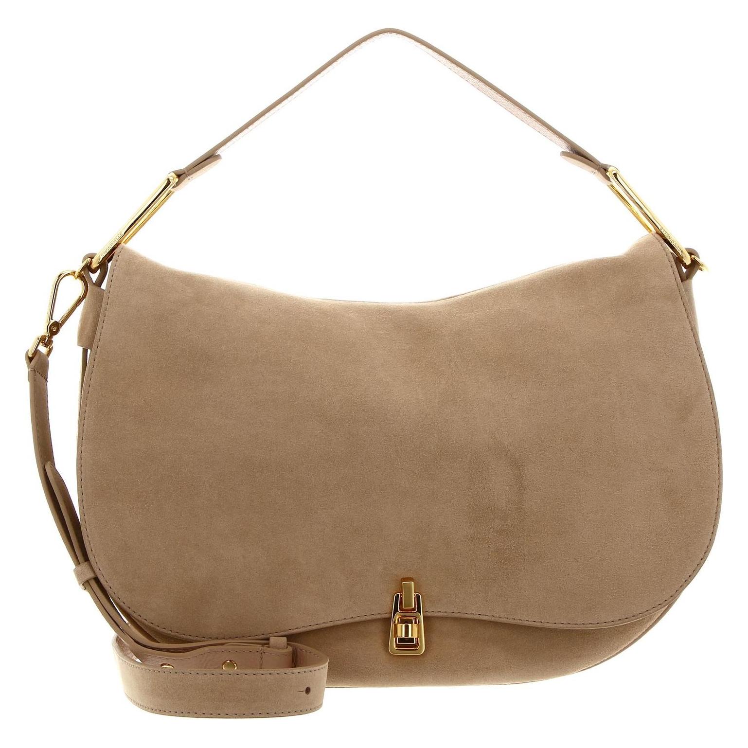 Coccinelle, Damen, Handtasche, Magie Suede Handbag, Beige