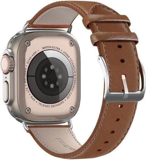 Dux Ducis YS Series Genuine Leather Bracelet (42 mm, 44 mm, 45 mm, 49 mm, Genuine leather, Apple Watch Series 4, Apple Watch Series 5, Apple Watch Series 6, Apple Watch Series 7, Apple Watch Series 8, Apple Watch Series 9, Apple Watch SE, Apple Watch Ultra 2, Apple Watch Ultra, Apple Watch Series 1, Apple Watch Series 2, Apple Watch Series 3)