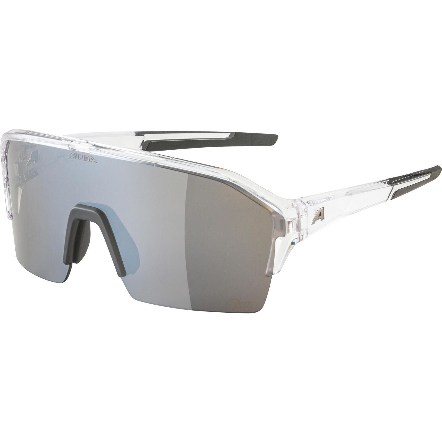 ALPINA SPORTS, Unisex, Sportbrille, Ram HR Q-Lite (Transparent, Silver), Transparent