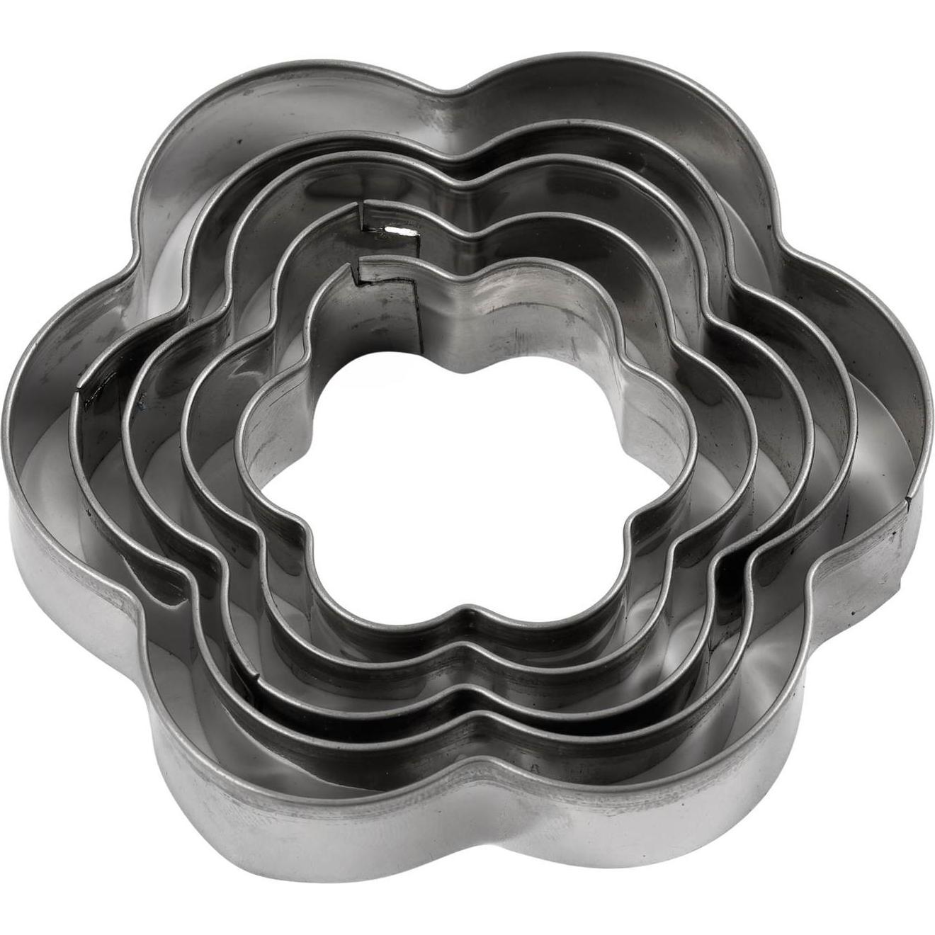 Creativ Company Blume, Ausstechformen, Silber
