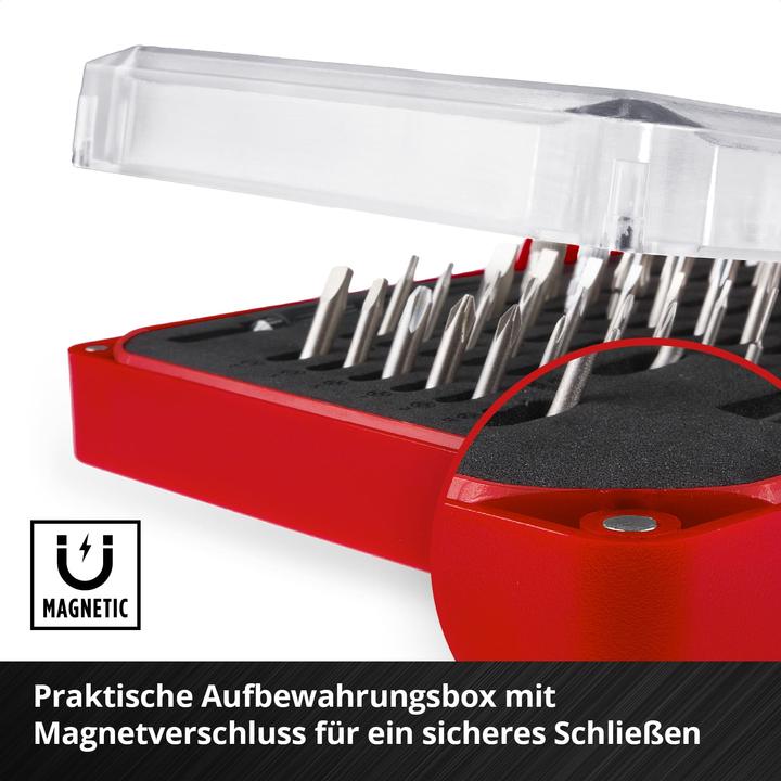 Produktbild Einhell 115040 Bit-Set 114teilig Spanner, JIS, T-Profil, Gamebit, Sim-Eject-Bit (Innensechskant, Spanner Head für Zweilochmuttern)