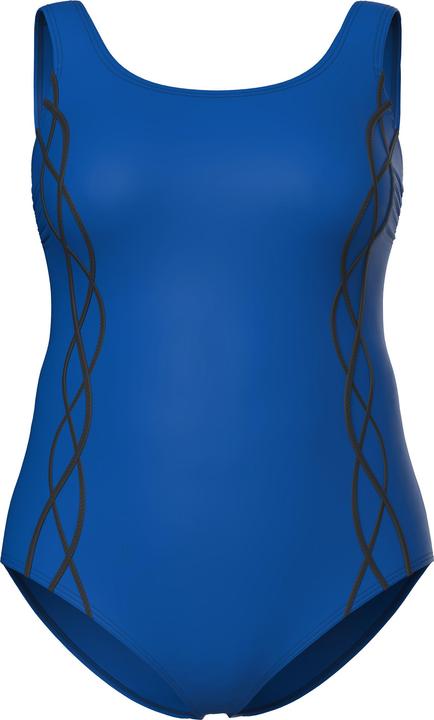 Produktbild Ulla Popken Badeanzug, Pipings, ohne Softcups, Rundhals (46)