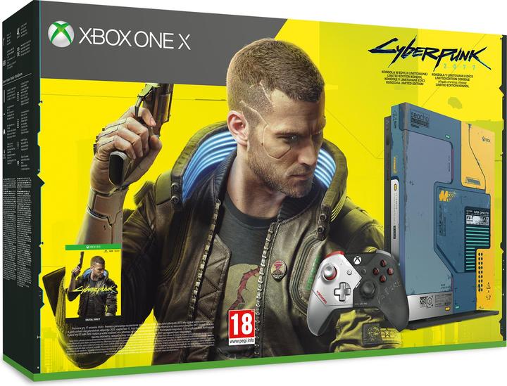 Actual product image Microsoft Xbox One X Cyberpunk 2077 Limited Edition