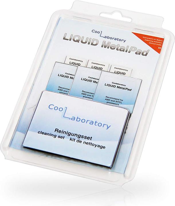 Produktbild Coollaboratory Liquid MetalPad - 2x GPU 3x CPU 1x cleaning kit (0.40 mm)