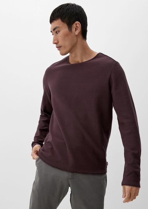 Produktbild s.Oliver Strickpullover Pullover mit Rollsaumblende (XXL)