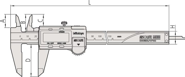 Actual product image Mitutoyo Caliper gauge (20 cm)