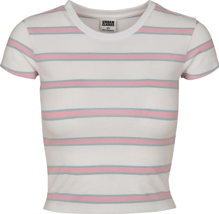 Actual product image Urban Classics Ladies Stripe Cropped Tee (S)