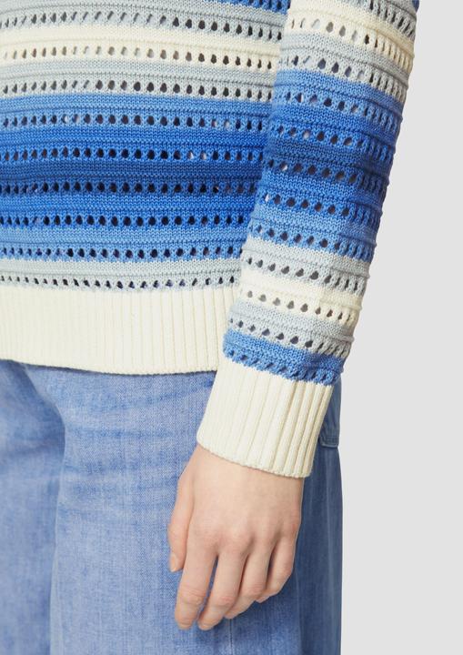 Produktbild S.Oliver Strickpullover Ajour-Pullover aus Baumwollmix (48)