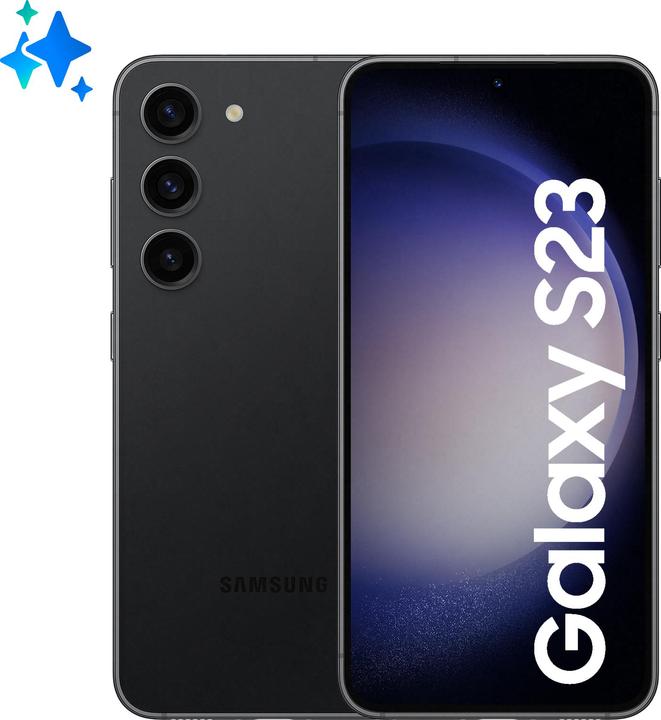 Actual product image Samsung Galaxy S23 (128 GB, Phantom Black, 6.10", SIM + eSIM, 5G)