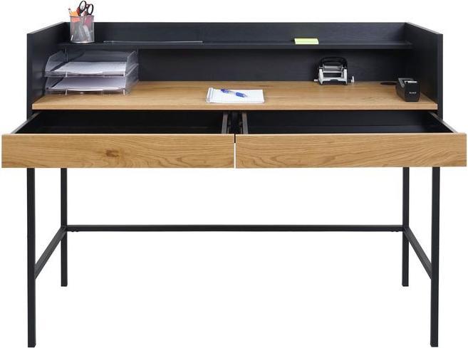 Produktbild Mendler Schreibtisch HWC-J79, 120x50x99cm Holz Metall, Walnuss-Optik