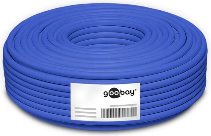 Produktbild Goobay CAT 7A Netzwerkkabel, S/FTP PiMF, blau (S/FTP, PiMF, CAT7a, 50 m)