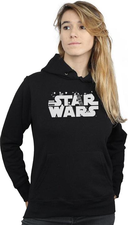 Actual product image Star Wars Womens/Ladies Minimalist Logo Hoodie (M)