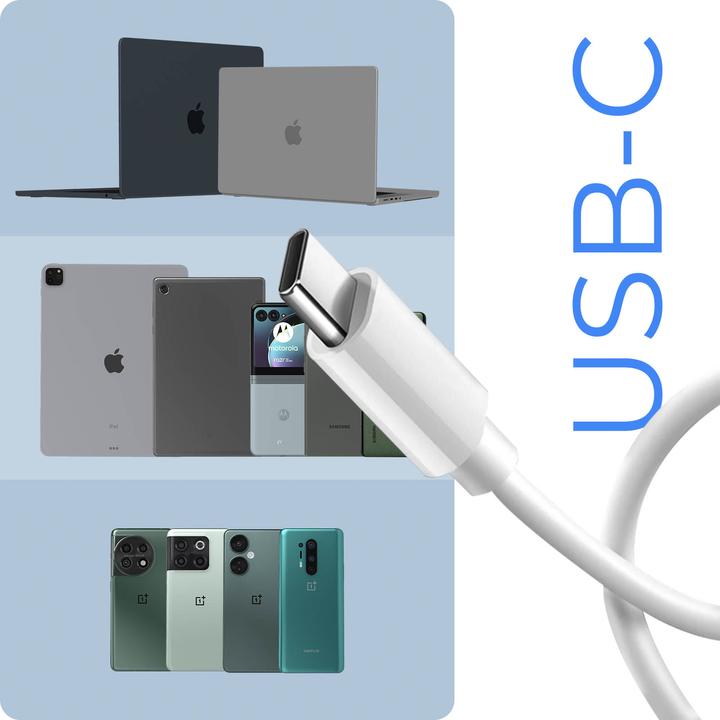 Produktbild Mayaxess USB-C / USB-C Kabel 1m - Schnellladung (1 m, USB 3.0, 20 W)