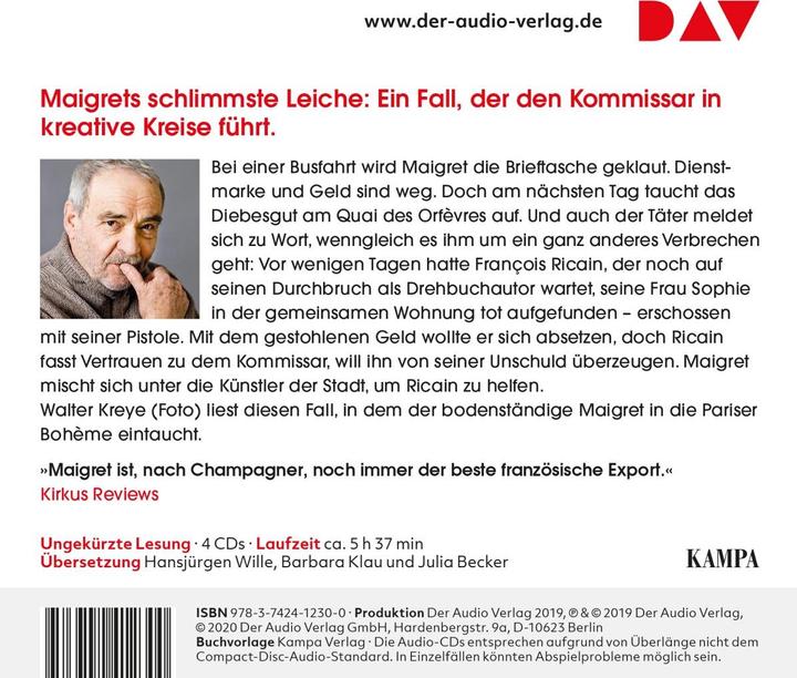 Immagine prodotto Maigret nei circoli artistici (Georges Simenon, Tedesco)