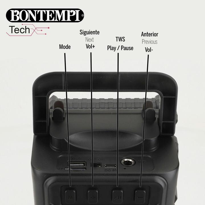 Image du produit Bontempi Lautsprecher mit Karaoke Mikrofon 12 Stück