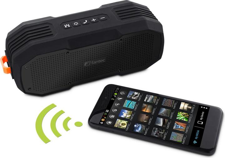 Image du produit Fantec NoviT30 Enceinte Bluetooth sans fil jusqu'à 10m de portée batterie mains libres 30hrs shoo... (30 h, Fonctionnement sur piles)