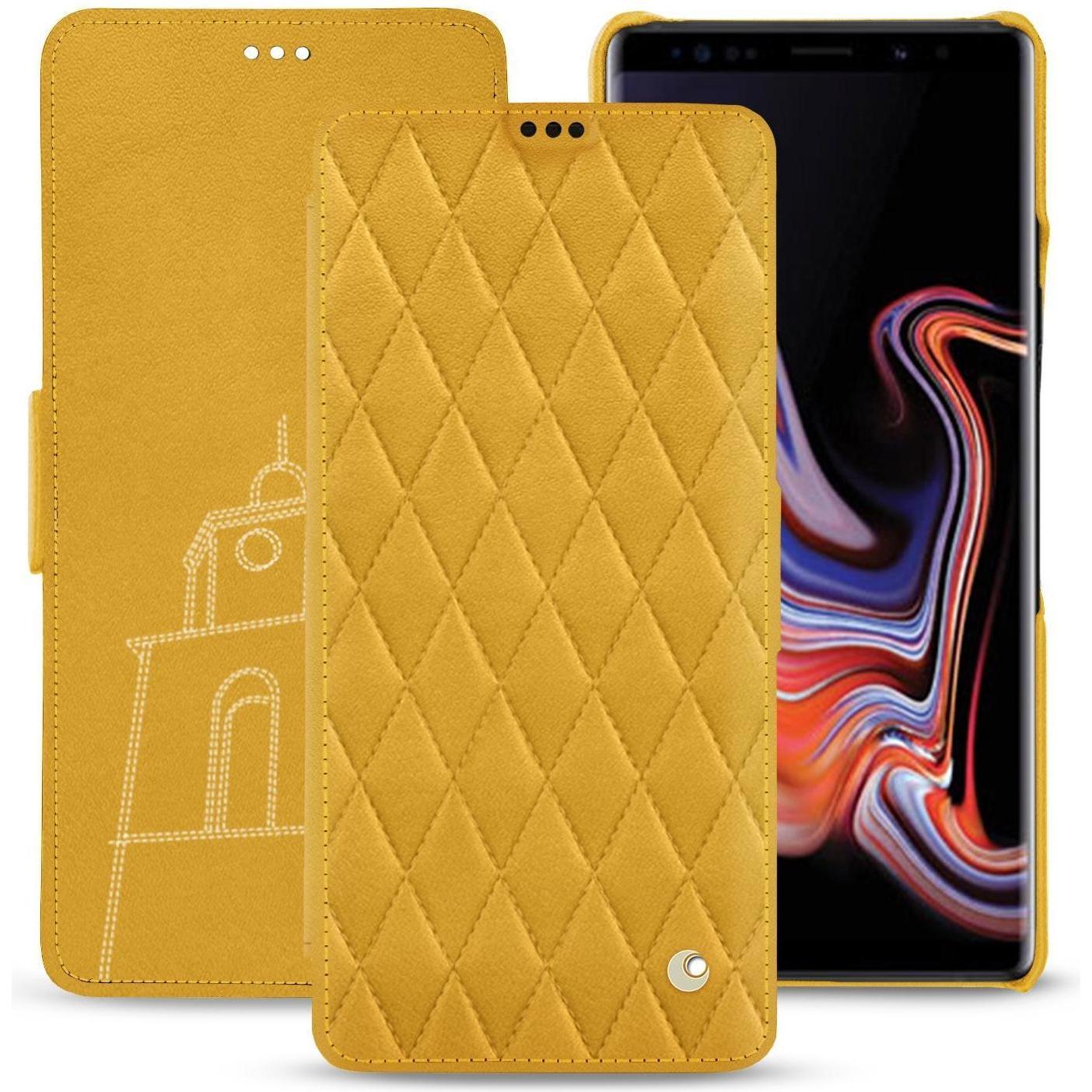Thumbnail - Noreve Lederschutzhülle horizontal (Samsung Galaxy Note 9), Smartphone Hülle, Orange