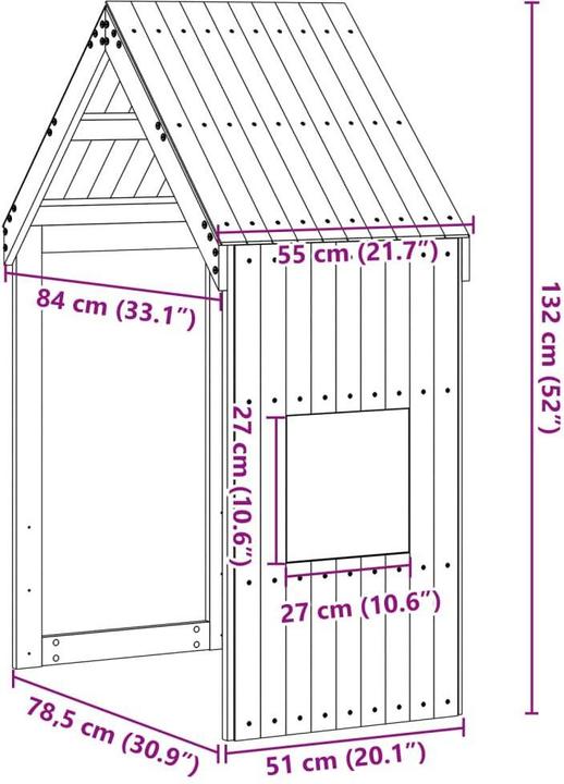 Actual product image vidaXL Dach für Kinderbett