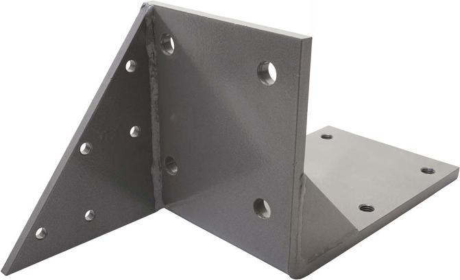 Image du produit Swisshandel24 3x Adaptateur de chevron pour store coffre T124, adaptateur de support de chevron - gris