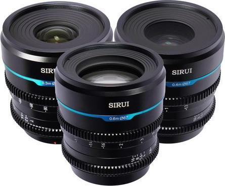 Image du produit Sirui Nightwalker 24 35+55mm T1.2 S35 MF Cine Lens Bundle M4/3-Mou (Micro Four Thirds, APS-C / DX)