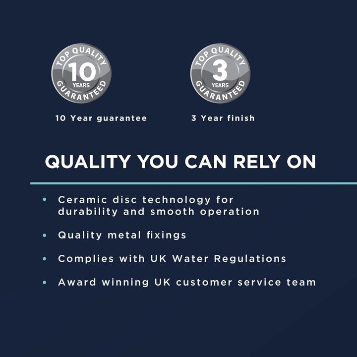 Actual product image Bristan Durable Modern Black Finish Clicker Waste Basin Tap