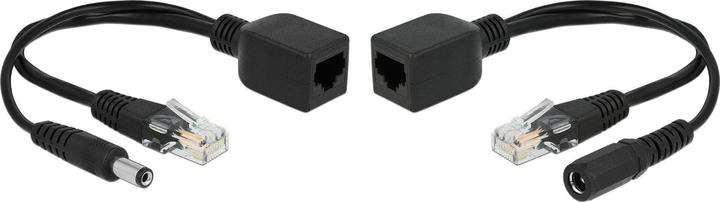 Delock PoE Converter 9-57V passiv Set, 100Mbps, DC 5,5 x 2,5mm (802.3at (PoE+), 45.60 W)