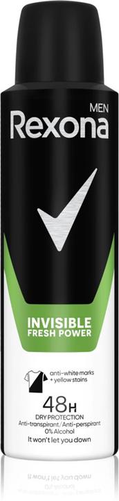 Actual product image Rexona Men Invisible Fresh Power - Antiperspirant spray for men 150ml (M) (Spray, 150 ml)