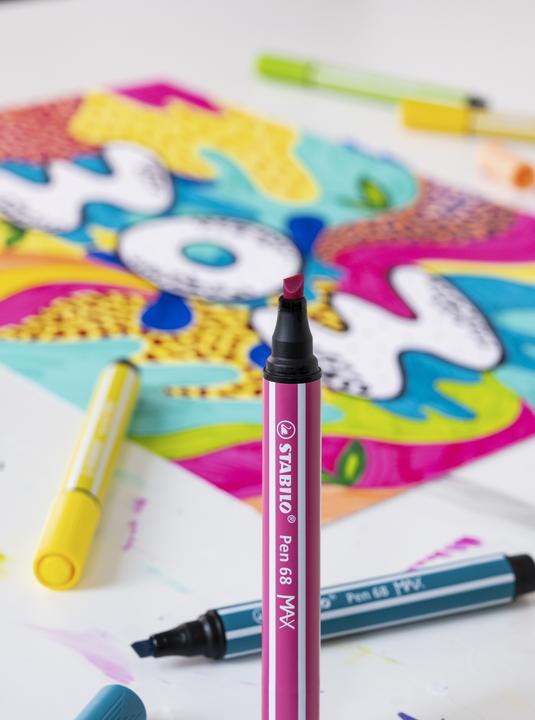Image du produit STABILO Pen 68 Max rouge carmin (Carmin, 1 x)