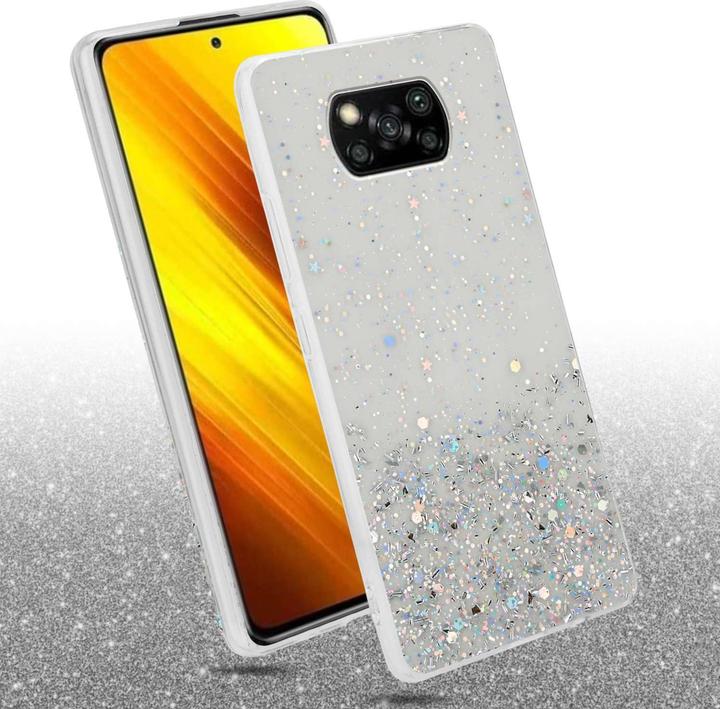 Actual product image Cadorabo Bumper Case for Xiaomi POCO X3 NFC TPU funkelnder Glitter (Xiaomi Poco X3 NFC)