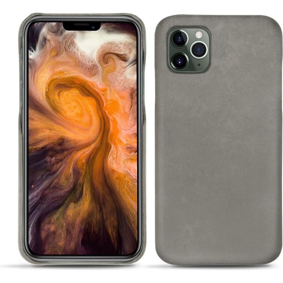 Noreve Lederschutzhülle (Apple iPhone 11 Pro Max), Smartphone Hülle, Grau