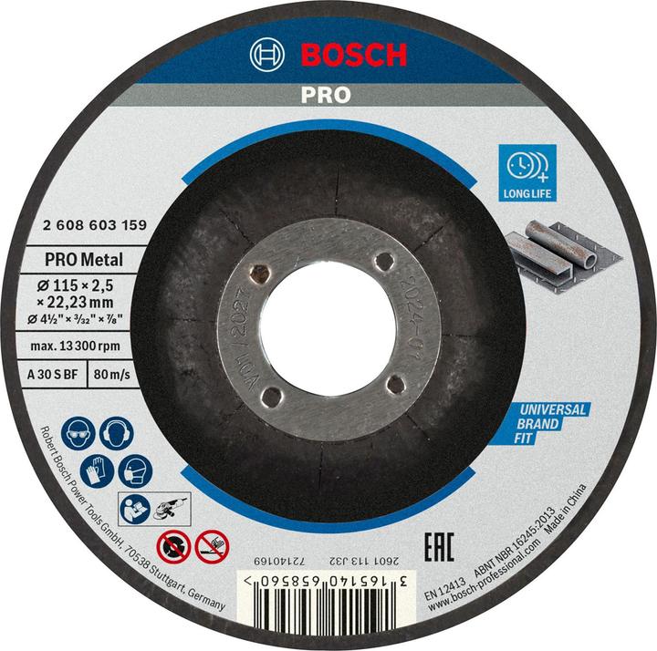 Produktbild Bosch Professional Zubehör PRO Metal Trennscheibe, 115 x 2,5 x 22,23 mm