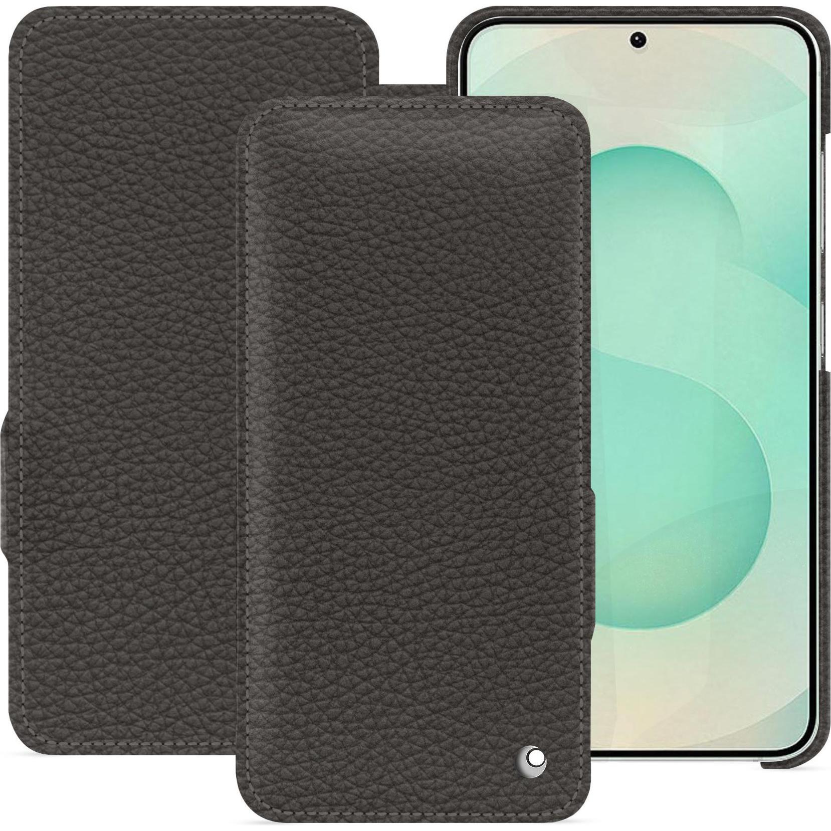 Noreve Lederschutzhülle horizontal (Samsung Galaxy S25+), Smartphone Hülle, Grau