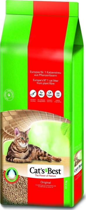 Actual product image Cat's Best Eco Plus Cat Litter (Clumping, Biodegradable, Fast absorbing, 17.20 kg)