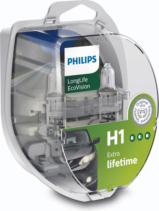 Immagine prodotto Philips LongLife EcoVision 12258LLECOS2 lampada fari auto (H1)