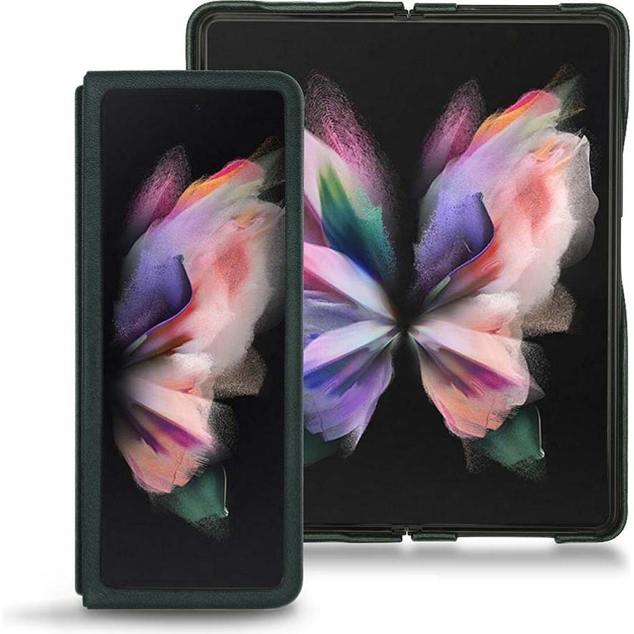 Noreve Lederschutzhülle (Samsung Galaxy Z Fold3), Smartphone Hülle, Blau