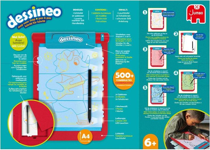 Actual product image Jumbo Dessineo Characters Step by Step Drawing Board