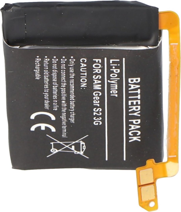 Actual product image Samsung Battery Galaxy Gear S2 3G, SM-R730, SM-R730A, SM-R730S, -R730T, -R730V, -R735, EB-BR730ABE