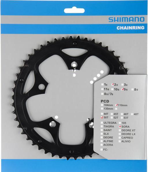 Image du produit Shimano Plateau FC-3550 50 dents F pour protection pantalon noir (50)