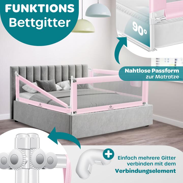 Actual product image Kesser Bed Rail 200cm Pink