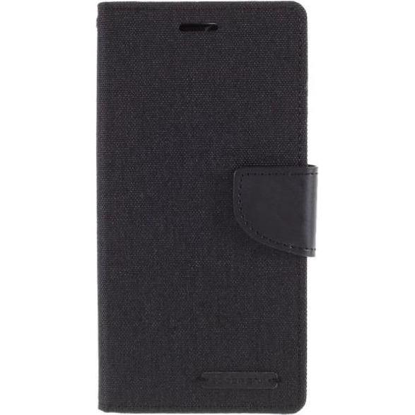 Goospery Canvas Diary Series (Apple iPhone 12 Pro Max), Smartphone Hülle, Schwarz