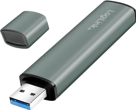 Produktbild LogiLink Cardreader USB 3.2 Hub 2-port grey (USB-A, 4 Ports)